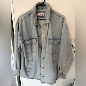 Womens light Denim Button down top/jacket
